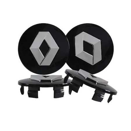 Set 4 Embleme Capace Roti Sigle Jante Aliaj Renault 60MM, 403158825R