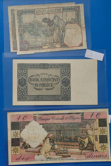 Bancnote indochina,colonii franceze,Maroc Romania bani vechi