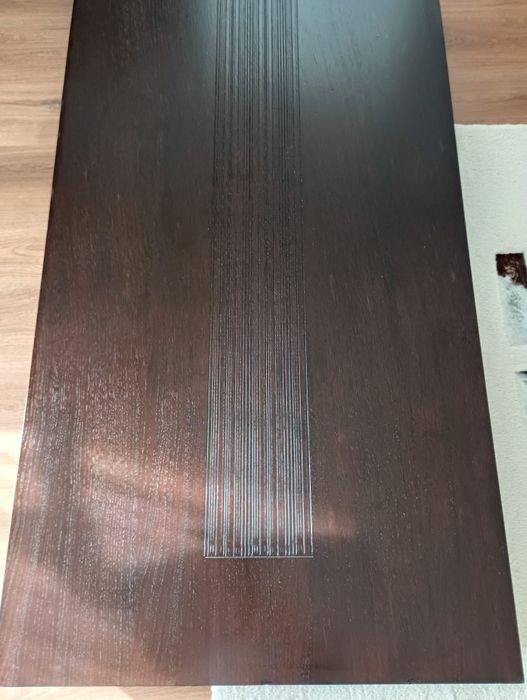 Masa și lemn masiv cu 6 scaune