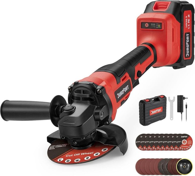 Polizor unghiular făra fir DuroFort de 21V