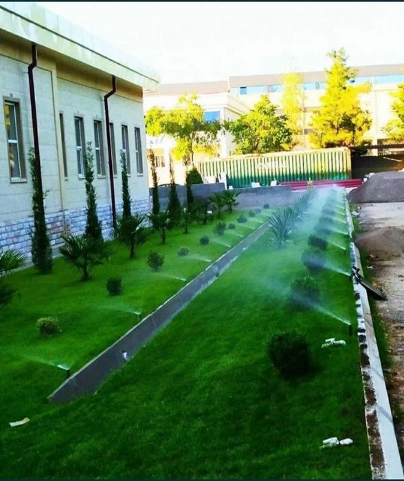 Газон + палив + ландшафт + микроклимат  хизматилари