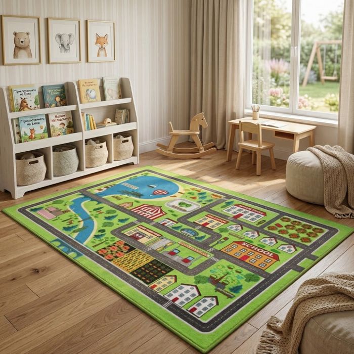 Детски антихлъзгащ килим
