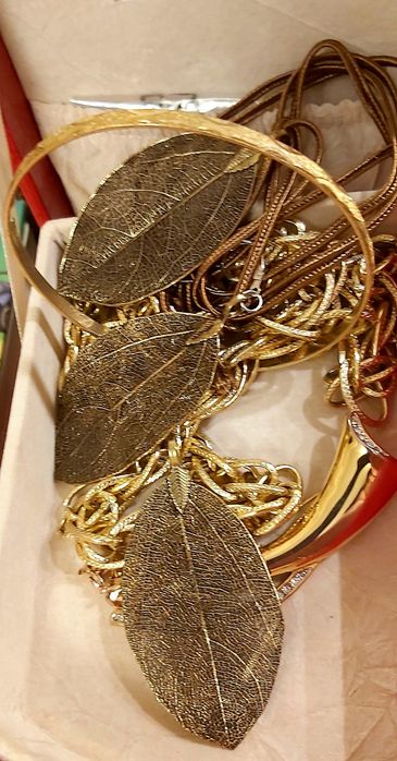 Набор в Форме листьев Серьги и Кулон