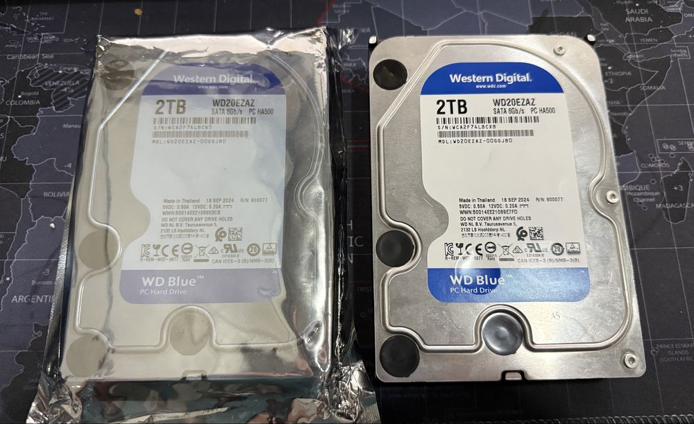 Новые жесткие диски 2Tb 2000 Gb Western Digital Blue