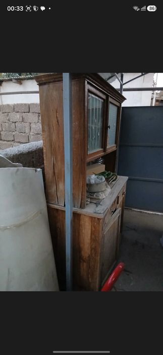 Шкаф кухонный советский деревянный