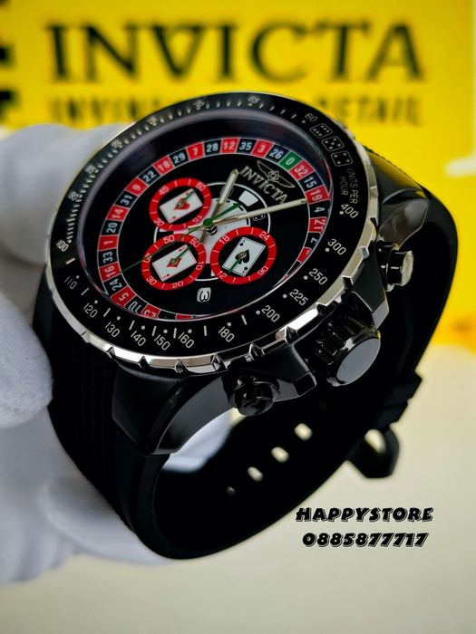 INVICTA Monte Carlo casino silver 50 mm, Инвикта нов мъжки часовник