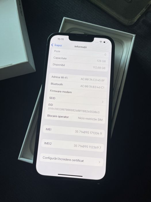 iPhone 13 Midnight 128GB Neverlocked