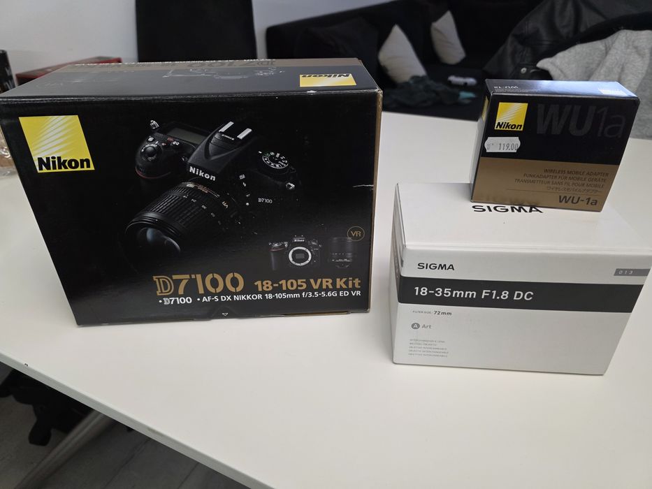 Nikon D7100 + обектив Sigma 18-35mm + Светкавица Nikon SB-700