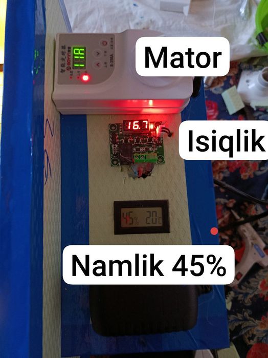 Inkubator 12v/220votli ishlaykon