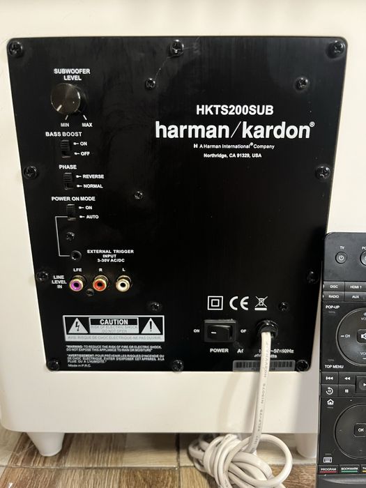 Sistem 5.1 Top harman Kardon BDS-580/TS30/HKTS200SUB cap de serie