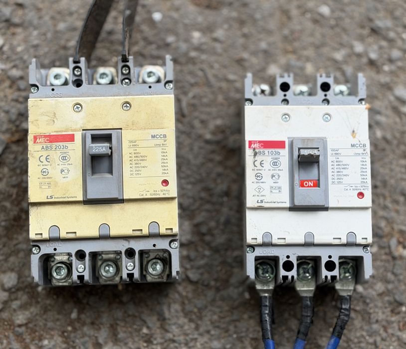 Трифазни автоматични прекъсвачи LS MCCB – 225A и 100A