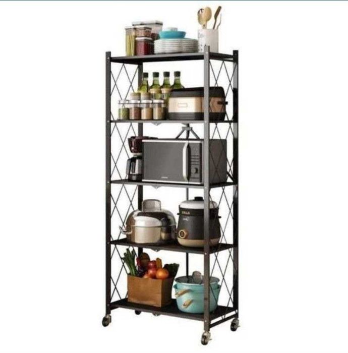 Складной стеллаж отличается актуальным минималистичным дизайном