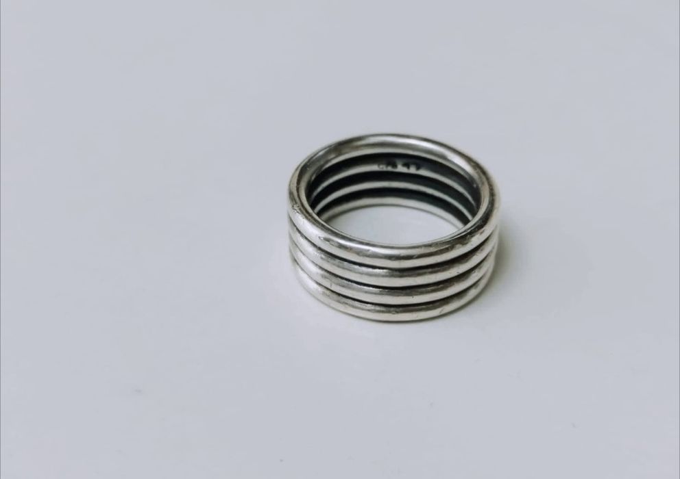 Vechi inel masiv din argint de 925, copii