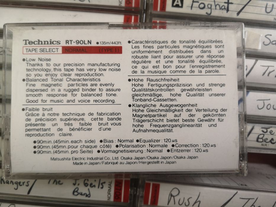Кассеты Technics RT90-LN