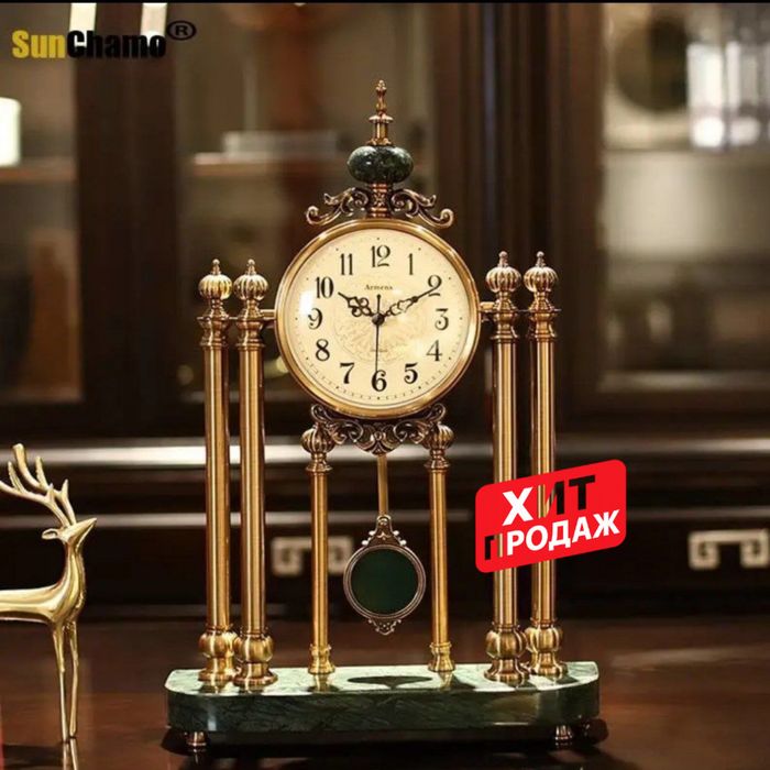 Настольные часы винтажные 40 см