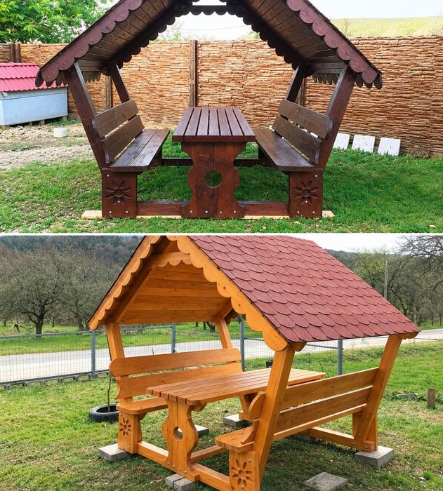 Foisor de curte sau gradina din lemn masiv