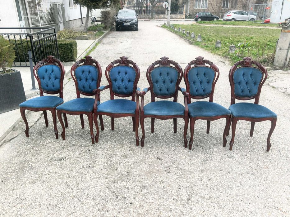 Комплект от шест стари барокови