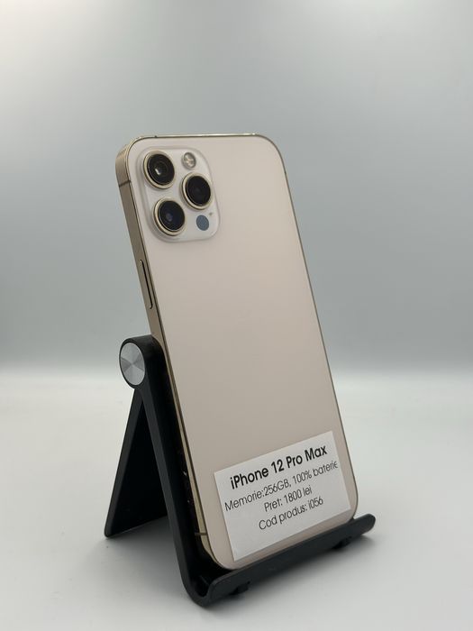 Iphone 12 Pro Max - 256GB, 100% baterie, 1 an garantie