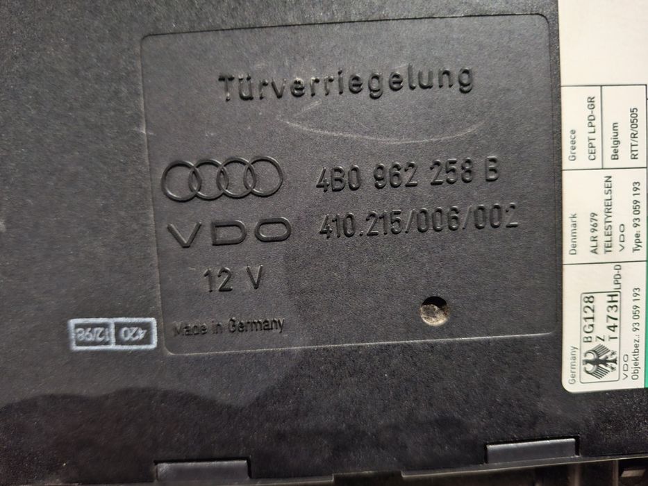 Блок комфорта Ауди А6 С5