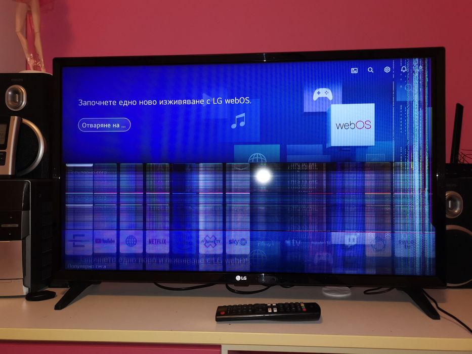 LG 32lq570 b6la спукана матрица