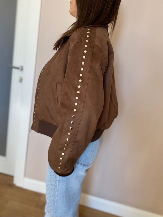 Geacă damă Loewe, piele Suede