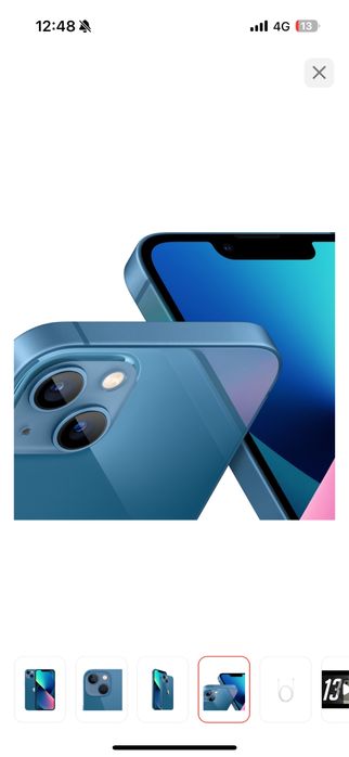 iPhone 13, 128 GB, синий