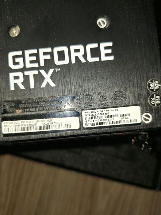Видео карта Palit RTX 3050 8 GB Dual