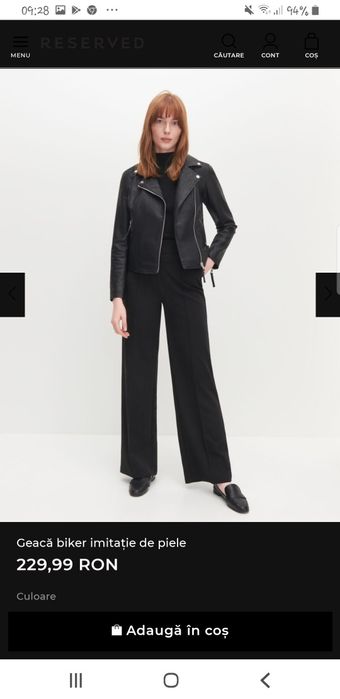 Jacheta din piele mărimea 42