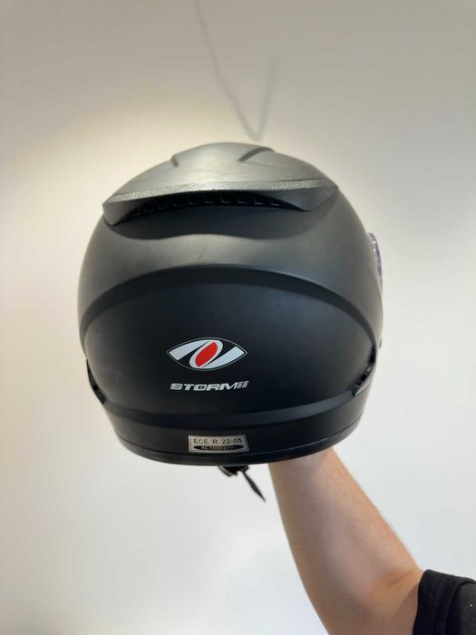 Мотошлем REAL helmet - Storm force ( XL, Matte black)