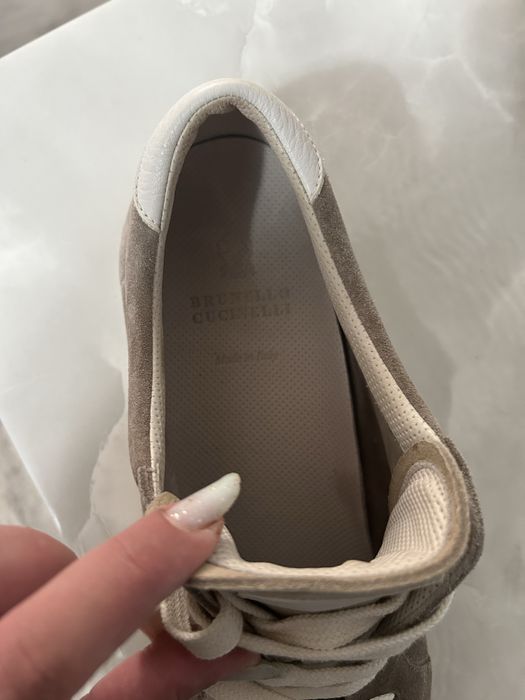 Pantofi  Brunello Cucinelli din piele intoarsa