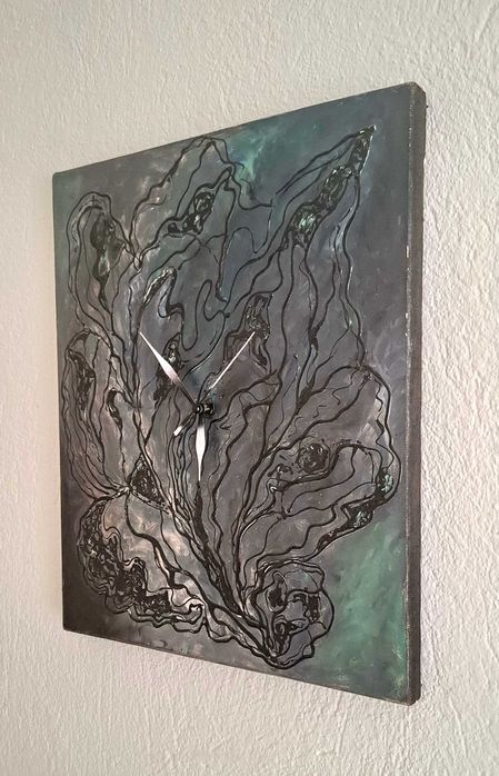 Авторски Стенен Часовник – Картина върху Платно