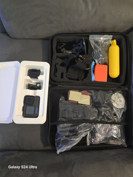 Gopro 12 hero black+стойки за глава и много други