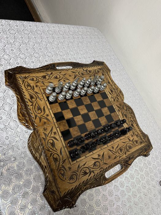 Нарды-шахматы ручной работы
