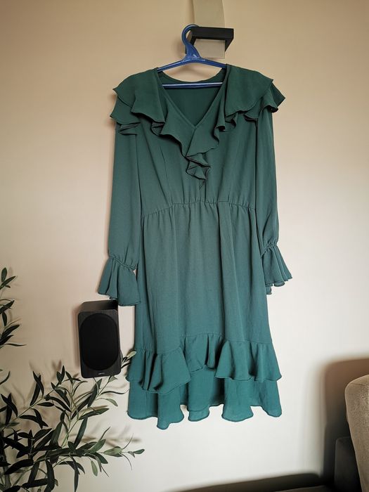 Зелена рокля Л-ХЛ.