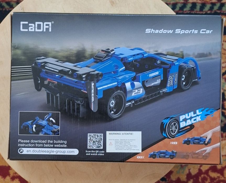 Mașină de construit CaDA Shadow Sports Car - Nouă, Sigilată (380 piese