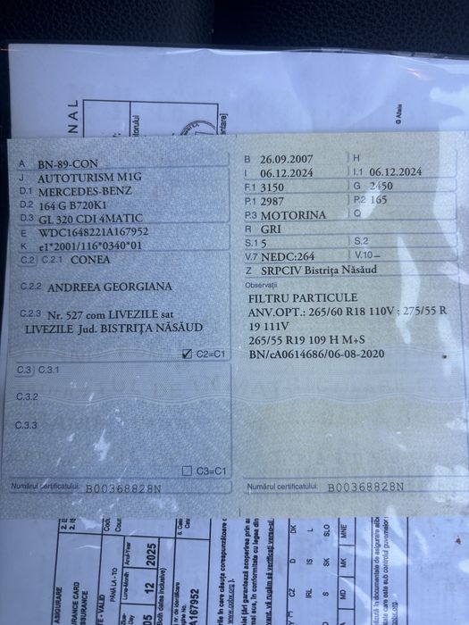 Vand Mercedes GL 320