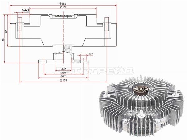 Вискомуфта  Nissan Pathfinder