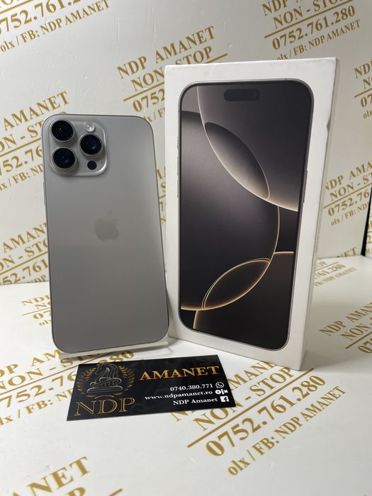 NDP Amanet Braila Iphone 16 Pro Max 256gb (45662)
