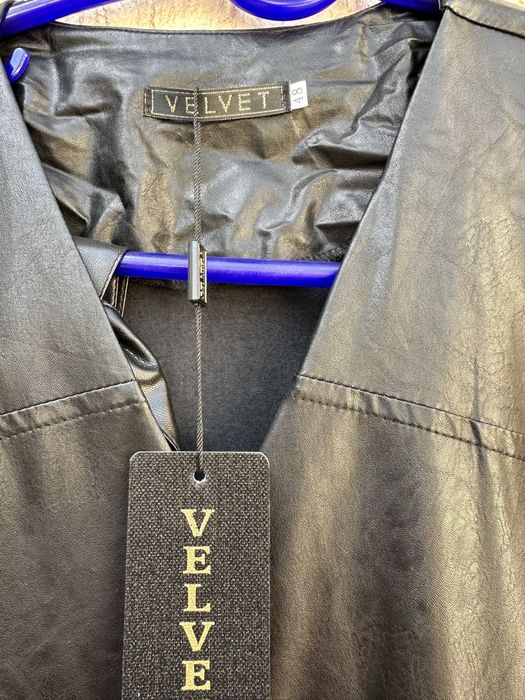 Кожаное платье халат