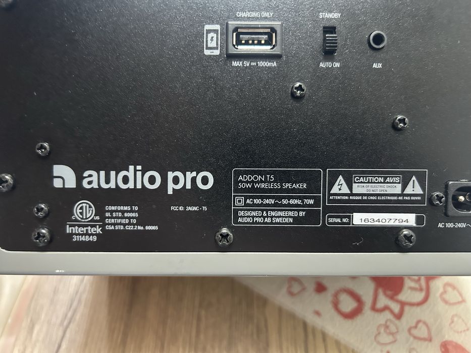 Vand Boxa Audio pro T5