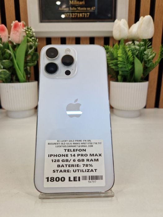 Iphone 14 Pro Max 128GB / 6GB RAM 78% Baterie Garantie! #54797
