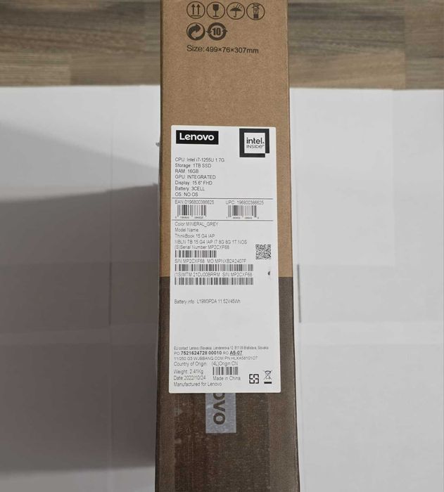Laptop Lenovo ThinkBook 15 G4 IAP – i7‑1255U, 16GB RAM,1TB SSD–Sigilat