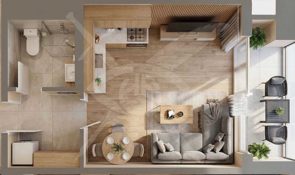 Едностаен апартамент в Беломорски 101803