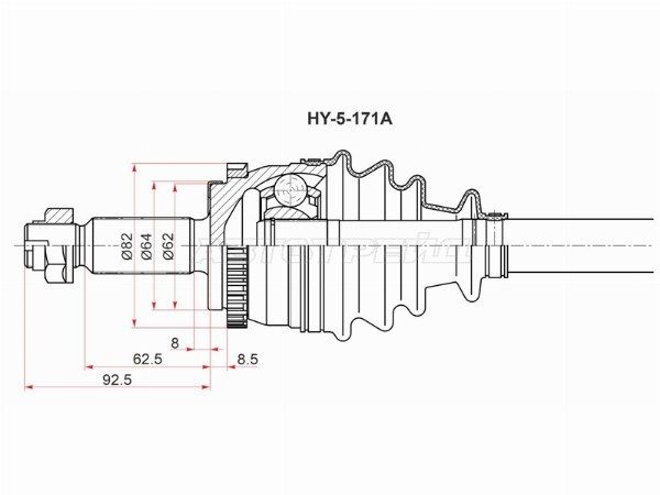 Привод в сборе Hyundai Creta