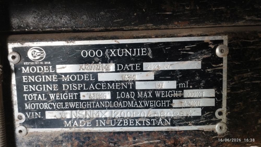 Xunjie motorol holati zo'r