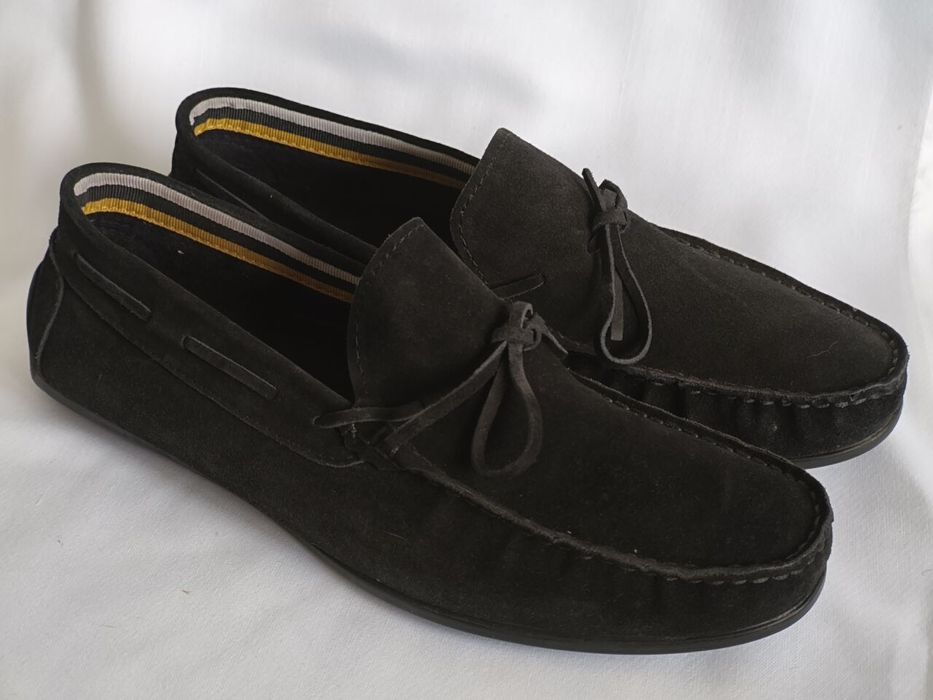 Мъжки мокасини, естествен велур, номер 45