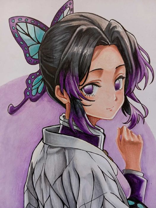 Аниме рисунки / One Piece, Demon slayer ,Формат А4+ рамка