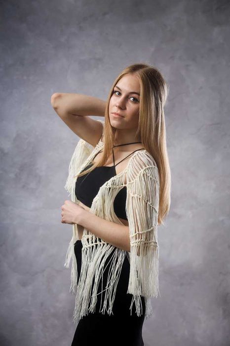 жакет стиль макраме