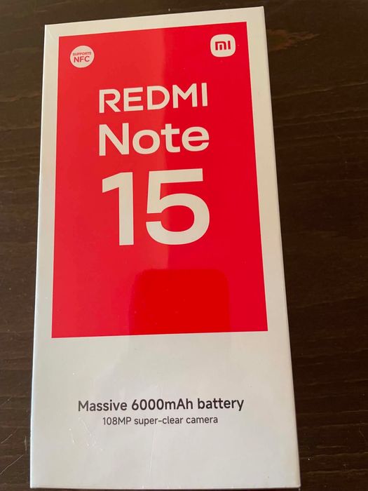 Неразпечатан  Xiomi Redmy Note 15 128gb black