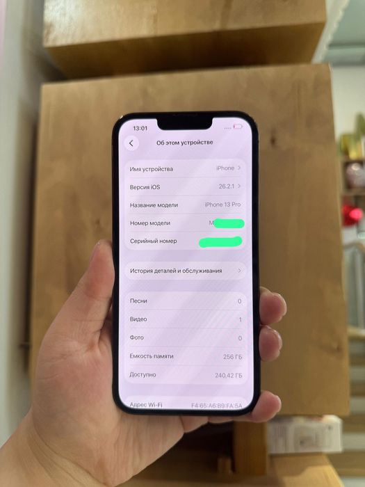 Iphone 13 pro. Память 256